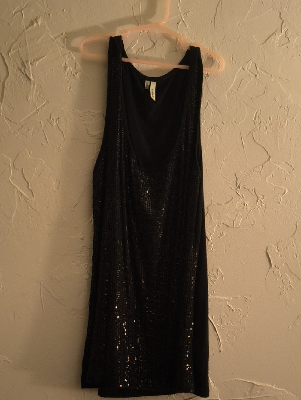 Studio Y Black Sequin Tank